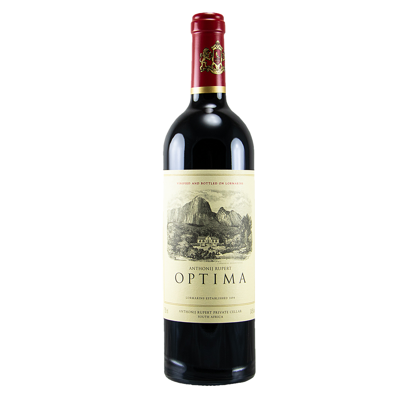 Rotwein Cuveé, Cape Blend, Optima von Anthonij Rupert aus Südafrika