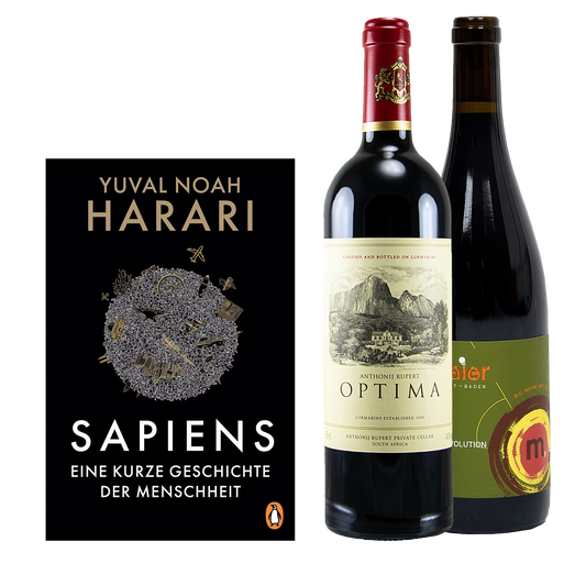 Sapiens eine kurze Geschichte der Menschheit von Yuval Noah Harari.