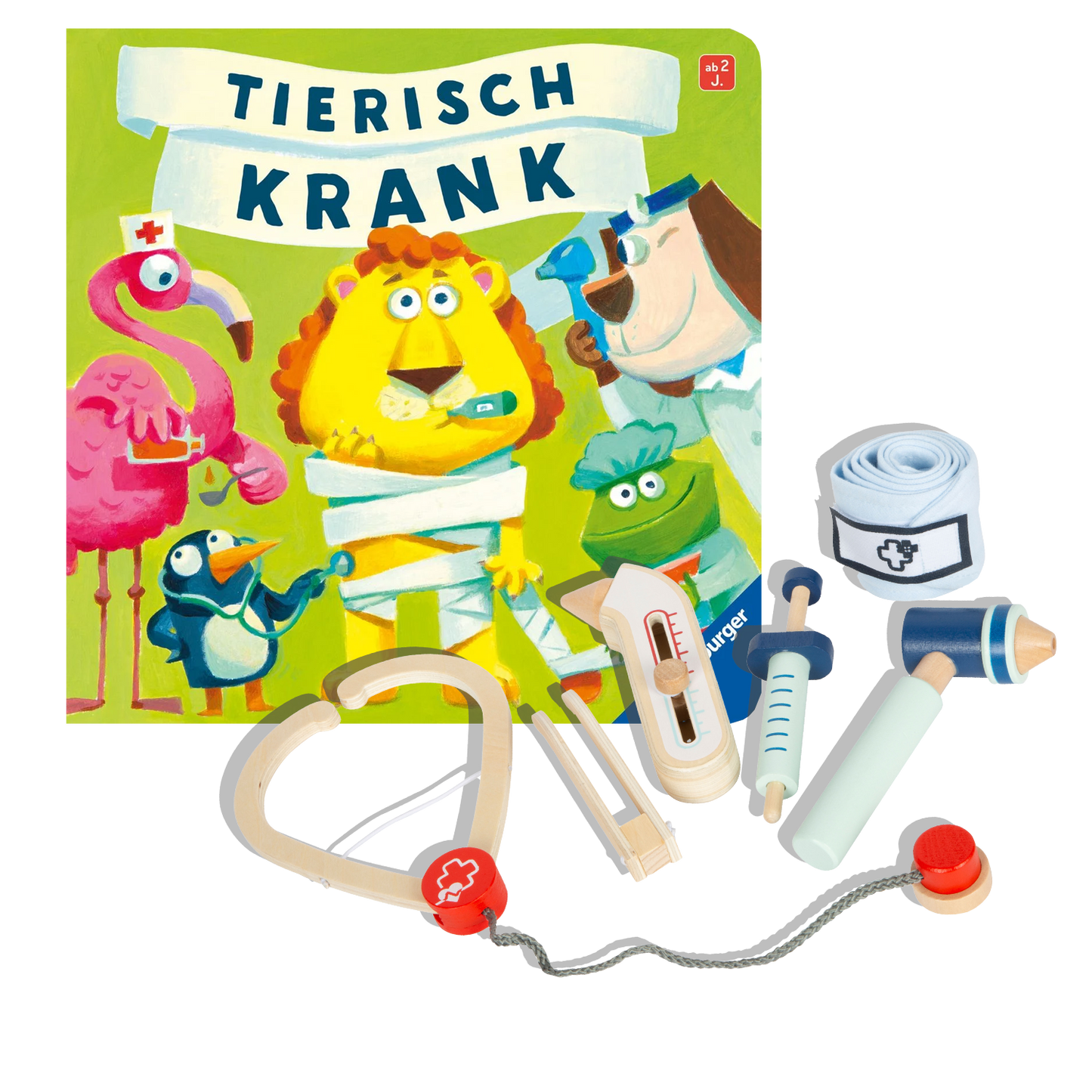 Geschenkset mit Buch Tierisch krank und small foot.