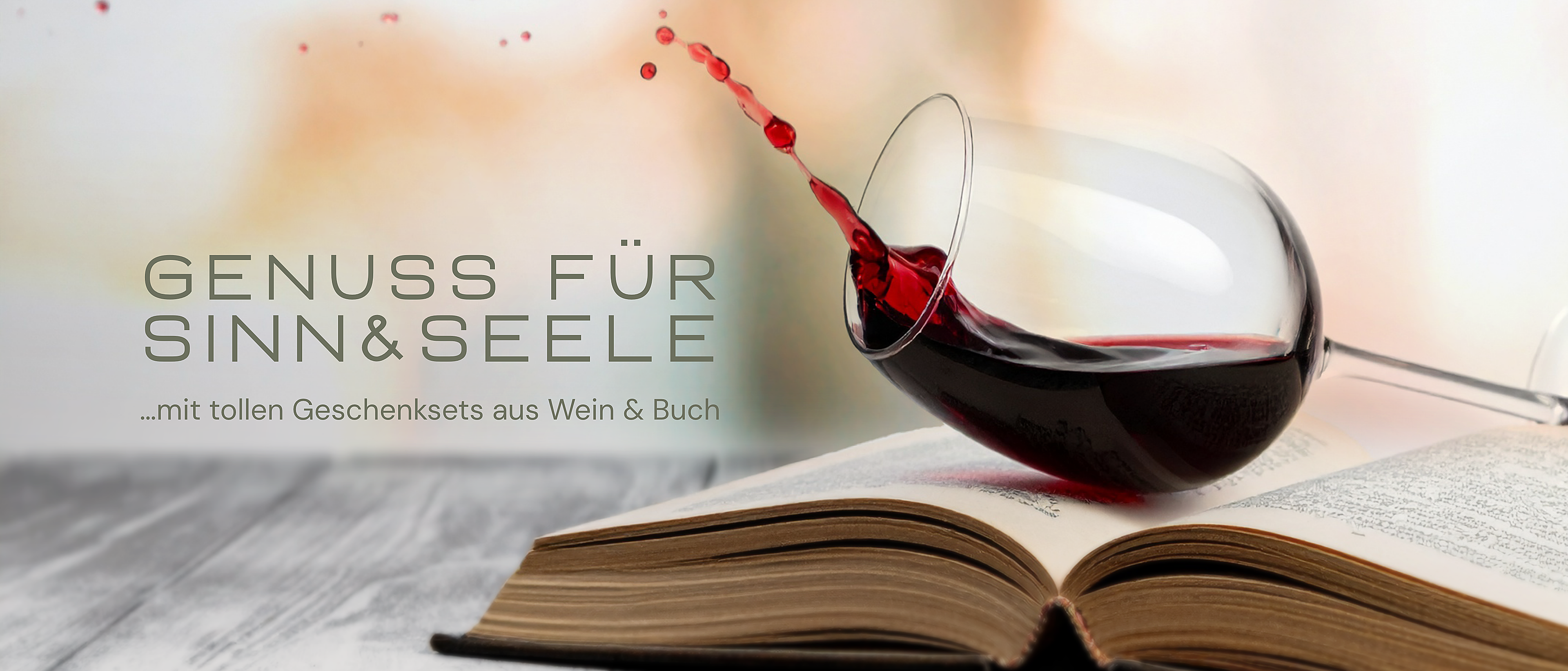 Genuss für Sinn & Seele mit tollen Geschenksets aus Wein und Buch