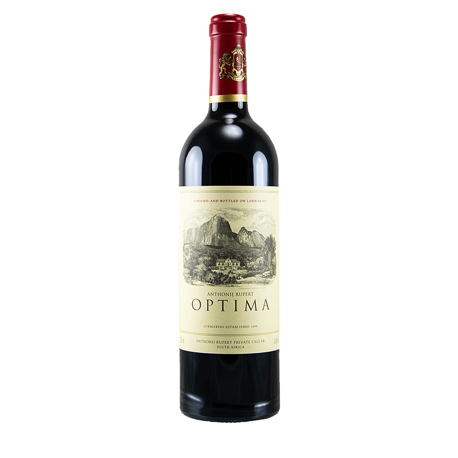 Rotwein Cuveé, Cape Blend, Optima von Anthonij Rupert aus Südafrika