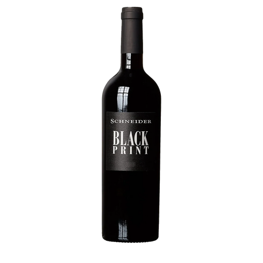 Weinflasche Blackprint Rotwein von Schneider