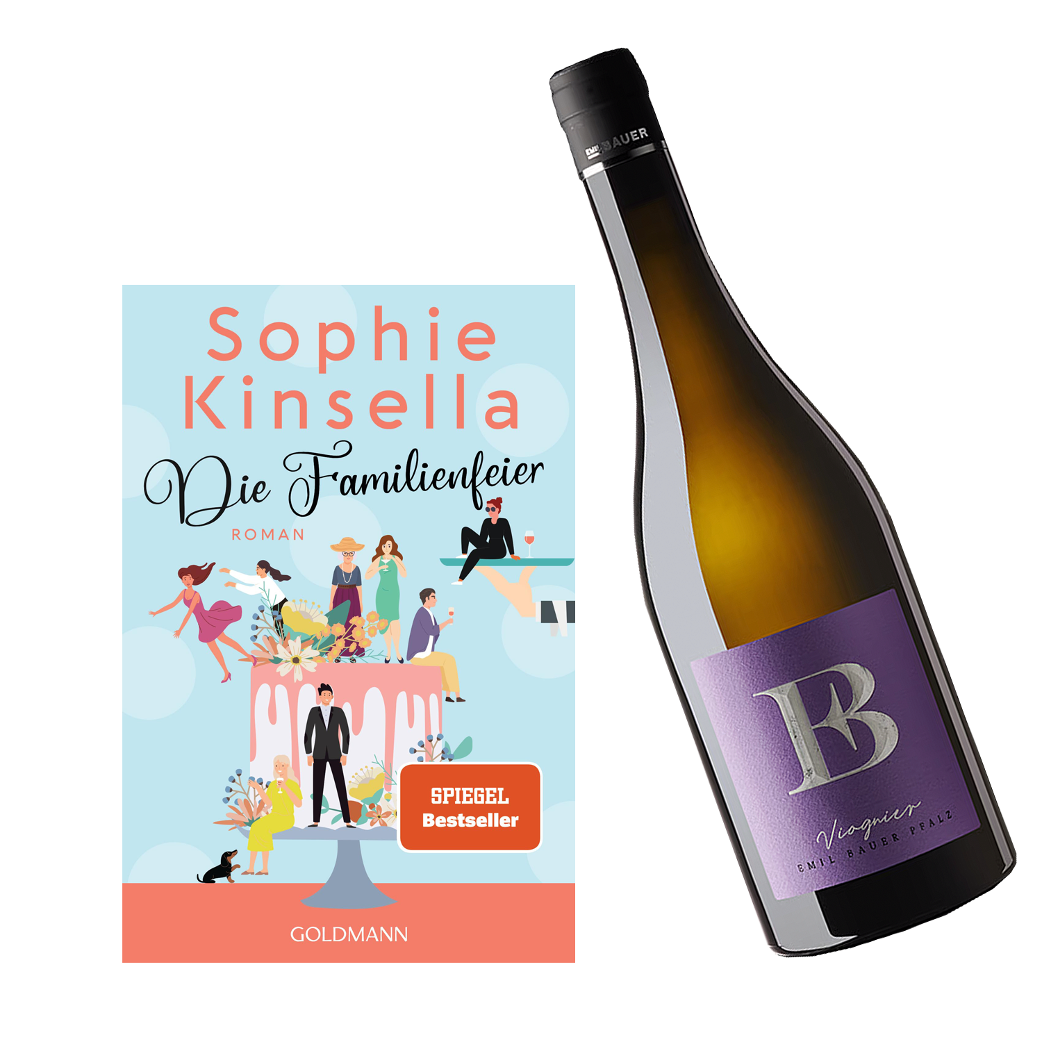 Sophie Kinsella Die Familienfeier mit Wein Viognier Nussdorfer