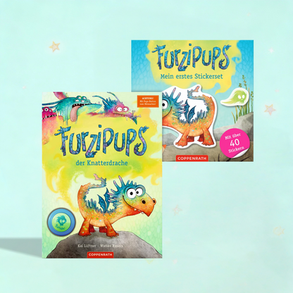 Furzipups der Knatterdrache + Mal- und Stickerbuch